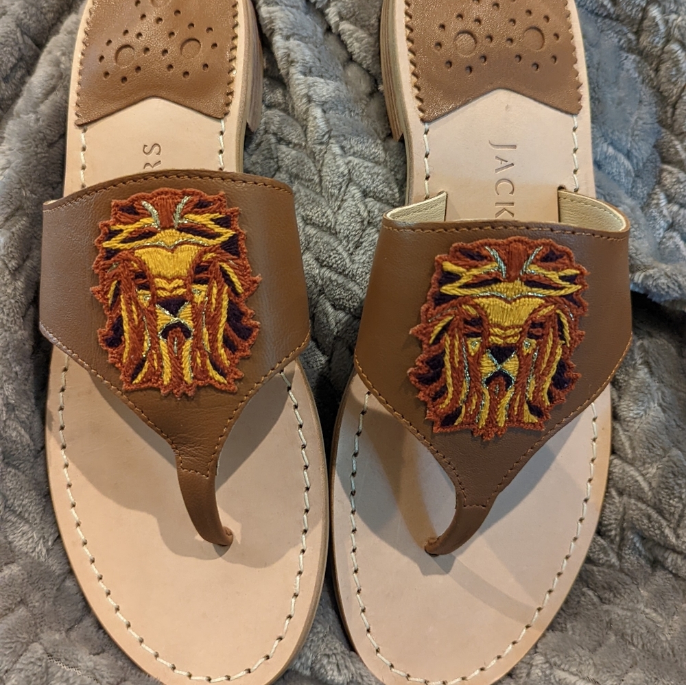 🆕Jack Rogers Thong Sandals 7M Leo Collection